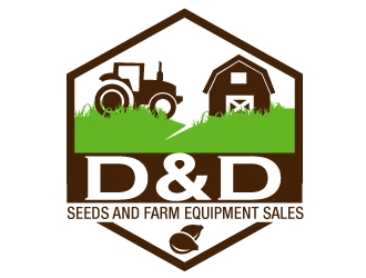D&D Seeds and Farm Equipment Sales logo design by PMG