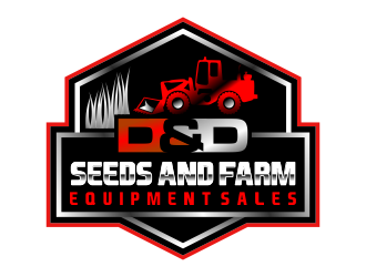 D&D Seeds and Farm Equipment Sales logo design by done
