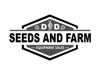 D&D Seeds and Farm Equipment Sales logo design by giphone