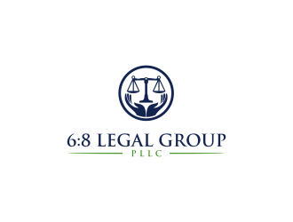6:8 Legal Group, PLLC logo design by ammad