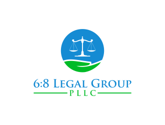 6:8 Legal Group, PLLC logo design by RIANW
