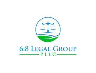 6:8 Legal Group, PLLC logo design by RIANW