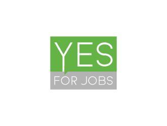 YES FOR JOBS logo design by Akli
