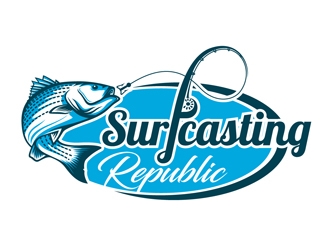 Surfcasting Republic logo design by DreamLogoDesign