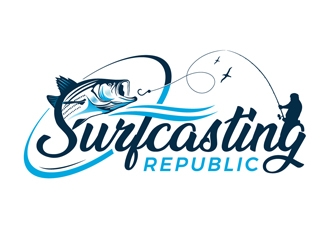 Surfcasting Republic logo design by DreamLogoDesign