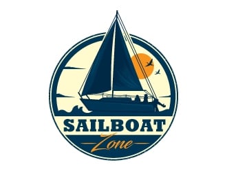 Sailboat Zone logo design by Suvendu
