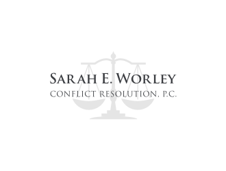 Sarah E. Worley Conflict Resolution, P.C. logo design by Susanti
