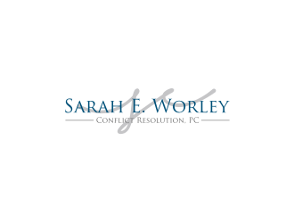 Sarah E. Worley Conflict Resolution, P.C. logo design by narnia