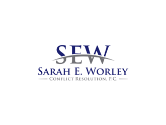 Sarah E. Worley Conflict Resolution, P.C. logo design by ndaru