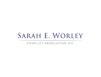 Sarah E. Worley Conflict Resolution, P.C. logo design by ndaru