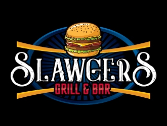 SLAWGERS GRILL & BAR logo design by Suvendu