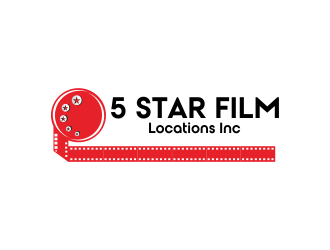5 Star Film Locations Inc logo design by giphone