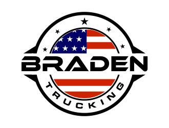 BRADEN TRUCKING  logo design by done