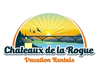 Chateaux de la Rogue logo design by gitzart