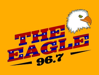 96.7 The Eagle logo design by ElonStark