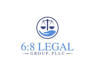 6:8 Legal Group, PLLC logo design by ubai popi