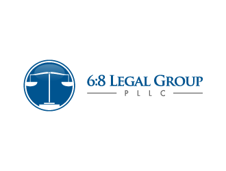 6:8 Legal Group, PLLC logo design by pencilhand