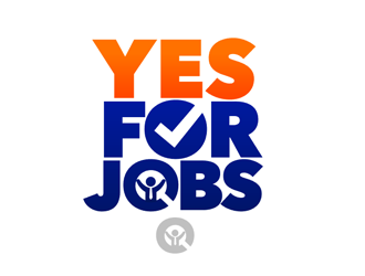 YES FOR JOBS logo design by megalogos