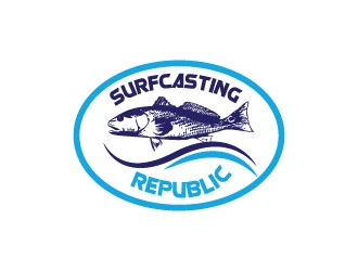 Surfcasting Republic logo design by Erasedink