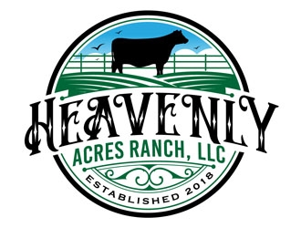 Heavenly Acres Ranch, LLC logo design by DreamLogoDesign