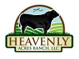 Heavenly Acres Ranch, LLC logo design by DreamLogoDesign