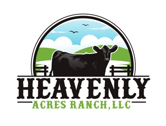 Heavenly Acres Ranch, LLC logo design by DreamLogoDesign