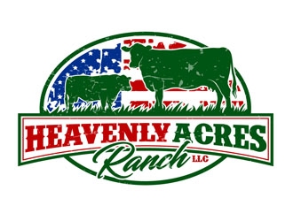 Heavenly Acres Ranch, LLC logo design by DreamLogoDesign