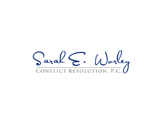 Sarah E. Worley Conflict Resolution, P.C. logo design by alby