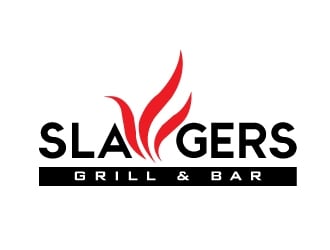 SLAWGERS GRILL & BAR logo design by Marianne