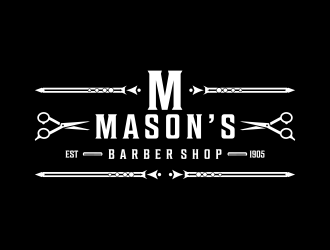 Mason’s Barber Shop  logo design by savana