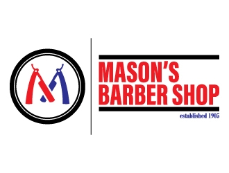 Mason’s Barber Shop  logo design by 4BUB7