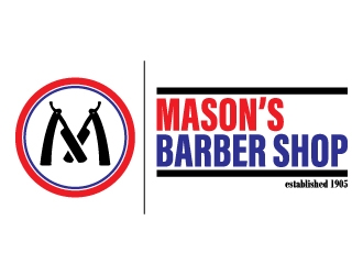 Mason’s Barber Shop  logo design by 4BUB7