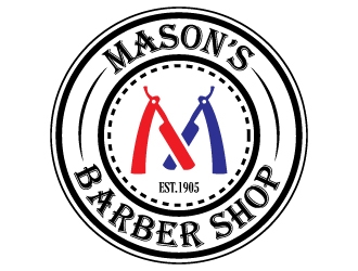 Mason’s Barber Shop  logo design by 4BUB7