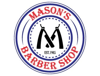 Mason’s Barber Shop  logo design by 4BUB7