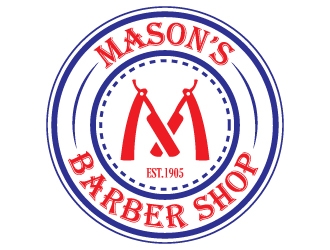 Mason’s Barber Shop  logo design by 4BUB7