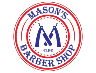 Mason’s Barber Shop  logo design by 4BUB7