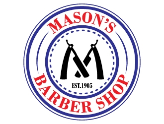 Mason’s Barber Shop  logo design by 4BUB7