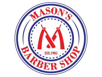 Mason’s Barber Shop  logo design by 4BUB7