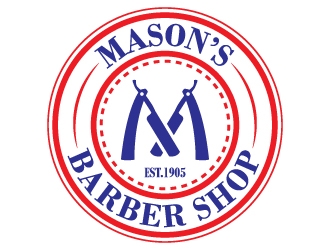 Mason’s Barber Shop  logo design by 4BUB7