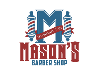 Mason’s Barber Shop  logo design by Kruger
