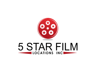 5 Star Film Locations Inc logo design by giphone