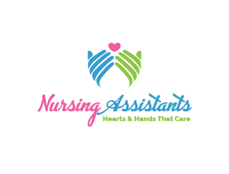Nursing Assistants: Hearts & Hands That Care logo design by PRN123