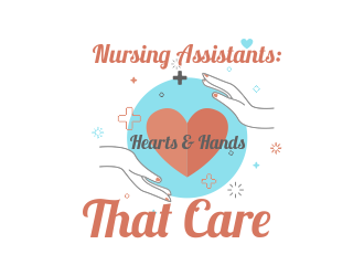 Nursing Assistants: Hearts & Hands That Care logo design by ROSHTEIN