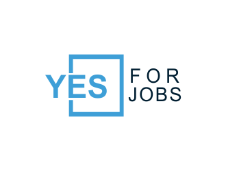 YES FOR JOBS logo design by giphone