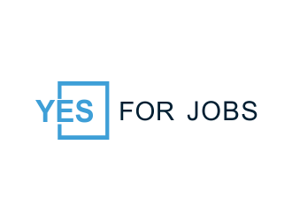 YES FOR JOBS logo design by giphone