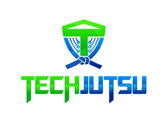 Techjutsu logo design by DreamLogoDesign