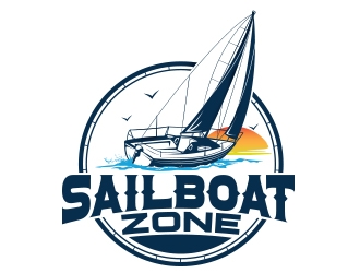 Sailboat Zone logo design by Eliben