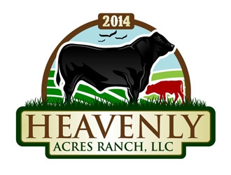 Heavenly Acres Ranch, LLC logo design by DreamLogoDesign