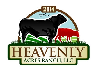 Heavenly Acres Ranch, LLC logo design by DreamLogoDesign