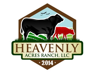 Heavenly Acres Ranch, LLC logo design by DreamLogoDesign